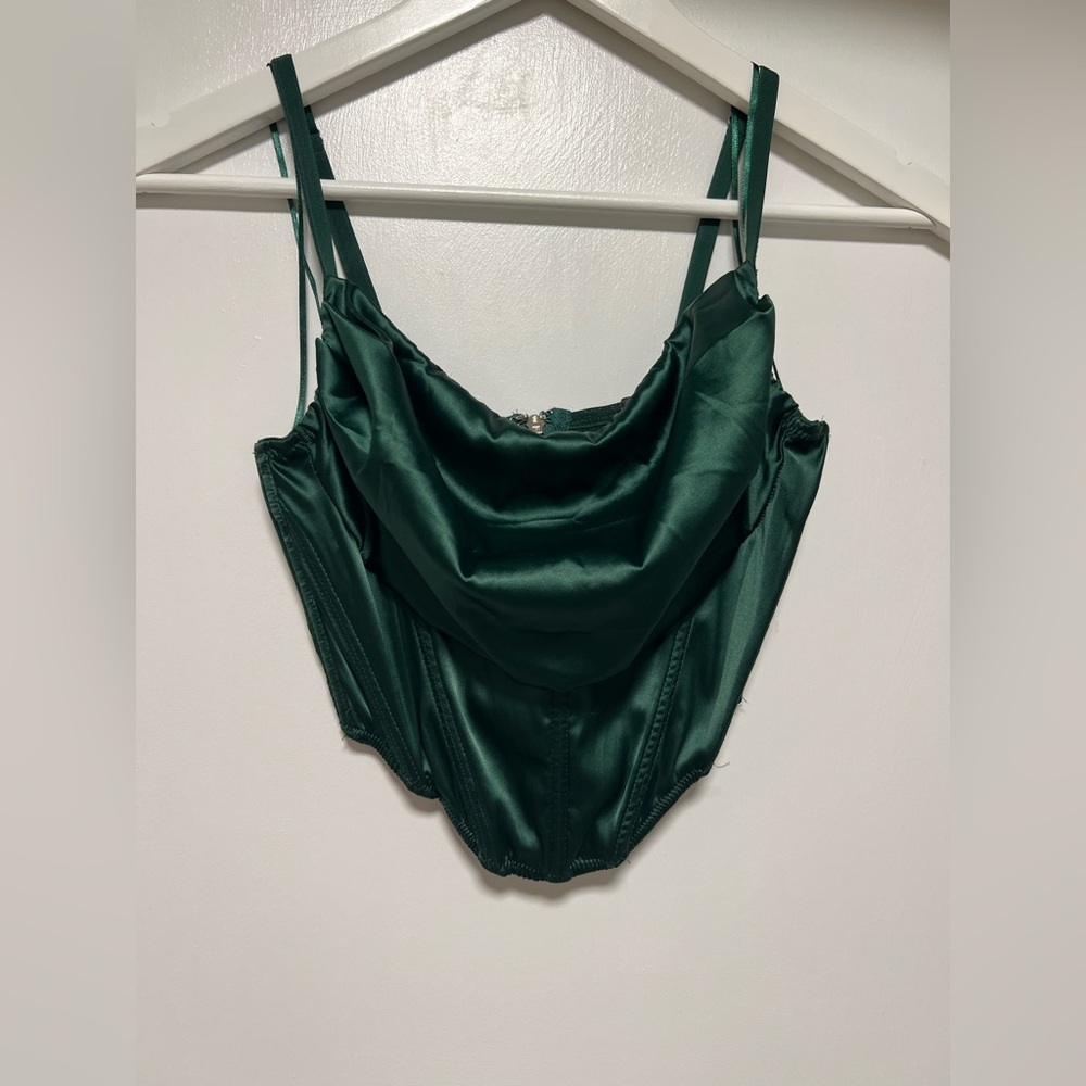 Urban Outfitters Emerald Corset Crop Top